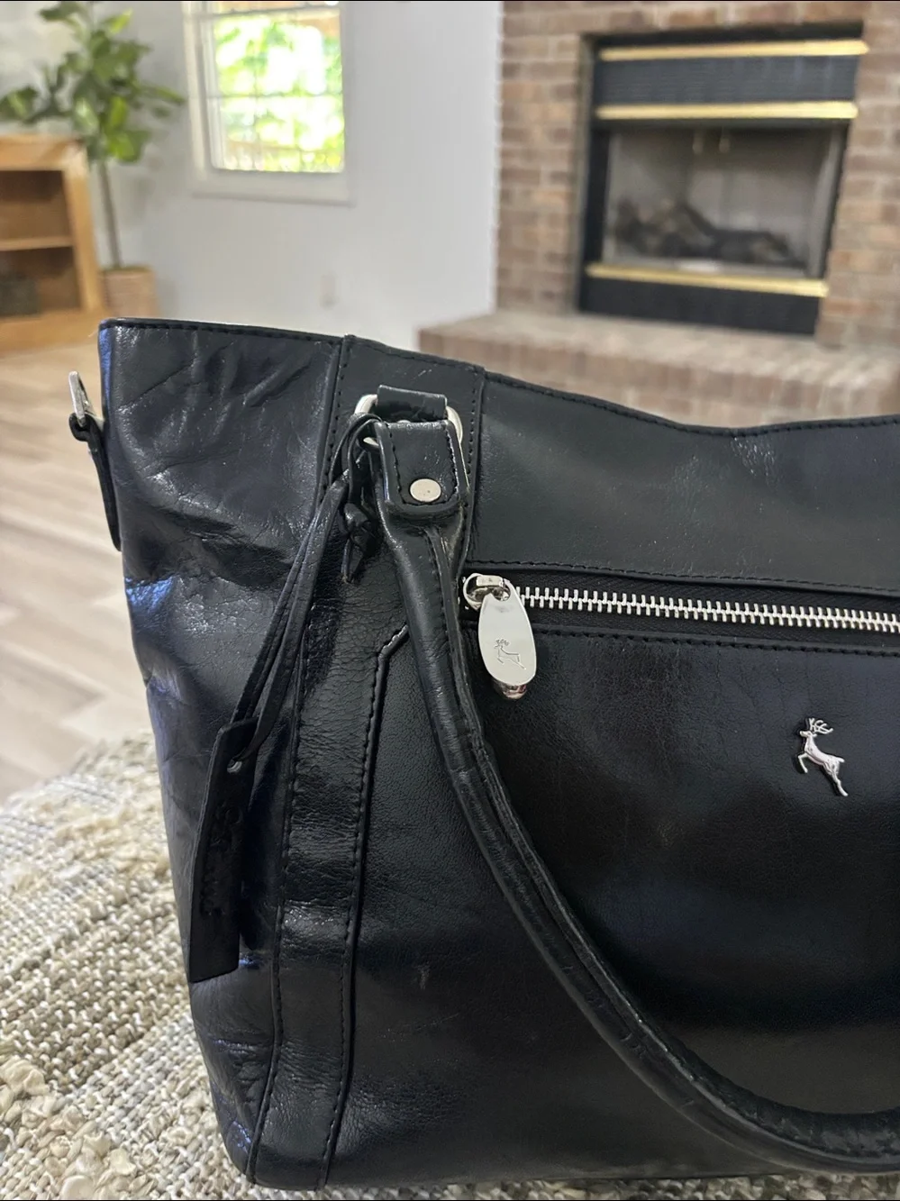 Ashwood Satchel Tote Black Leather Hand Bag - Picture 4 of 16